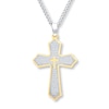 Thumbnail Image 0 of Men's Cross Necklace Lord's Prayer Stainless Steel