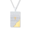 Thumbnail Image 0 of Men's Lord's Prayer Cross Necklace Stainless Steel
