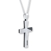 Thumbnail Image 2 of Men's Cross Necklace Lord's Prayer Stainless Steel