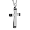 Thumbnail Image 1 of Men's Lord's Prayer Cross Necklace Stainless Steel 24"