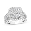 Thumbnail Image 0 of Multi-Diamond Center Cushion-Frame Engagement Ring 2 ct tw 14K White Gold