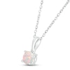Thumbnail Image 1 of Lab-Created Opal Birthstone Necklace Sterling Silver 18"