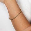Thumbnail Image 2 of Reaura Textured Hollow Bangle Bracelet Repurposed 14K Yellow Gold
