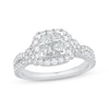 Thumbnail Image 0 of Princess-Cut Diamond Cushion-Frame Engagement Ring 1 ct tw 14K White Gold