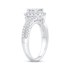 Thumbnail Image 1 of Princess-Cut Diamond Cushion-Frame Engagement Ring 1 ct tw 14K White Gold
