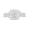 Thumbnail Image 2 of Princess-Cut Diamond Cushion-Frame Engagement Ring 1 ct tw 14K White Gold