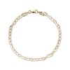 Thumbnail Image 0 of Diamond-Cut 4.3mm Solid Cable Chain Bracelet 14K Yellow Gold 7.5"