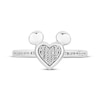 Thumbnail Image 3 of Disney Treasures Mickey Mouse Diamond Ring 1/10 ct tw Sterling Silver