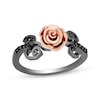 Thumbnail Image 0 of Disney Treasures The Nightmare Before Christmas Black Diamond Rose Ring 1/10 ct tw Sterling Silver & 10K Rose Gold