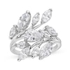 Thumbnail Image 0 of Pear-Shaped & Marquise-Cut Diamond Leaf Fashion Ring 3 ct tw 14K White Gold