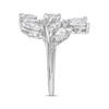 Thumbnail Image 1 of Pear-Shaped & Marquise-Cut Diamond Leaf Fashion Ring 3 ct tw 14K White Gold