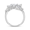 Thumbnail Image 2 of Pear-Shaped & Marquise-Cut Diamond Leaf Fashion Ring 3 ct tw 14K White Gold