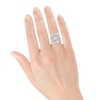 Thumbnail Image 3 of Pear-Shaped & Marquise-Cut Diamond Leaf Fashion Ring 3 ct tw 14K White Gold