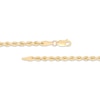 Thumbnail Image 1 of Solid Silk Rope Chain Necklace 3mm 10K Yellow Gold 20"