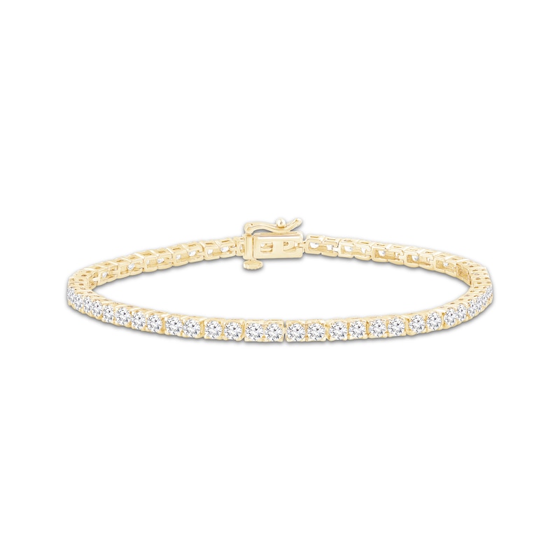 Lab-Created Diamonds by KAY Tennis Bracelet 5 ct tw 14K Yellow Gold 7.25"