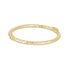 Thumbnail Image 0 of Italian Brilliance Diamond-Cut Snakeskin Bangle Bracelet 14K Yellow Gold