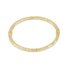 Thumbnail Image 1 of Italian Brilliance Diamond-Cut Snakeskin Bangle Bracelet 14K Yellow Gold