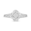Thumbnail Image 3 of Hallmark Diamonds One Love Swirl Knot Ring 3/8 ct tw Sterling SIlver