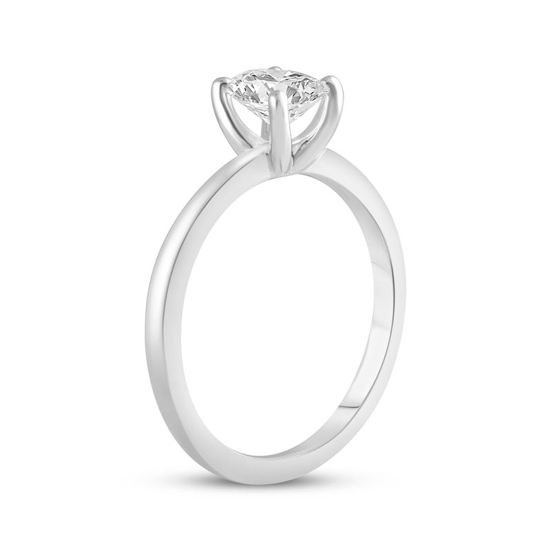 Lab-Created Diamonds by KAY Oval-Cut Solitaire Engagement Ring 3/4 ct tw 14K White Gold (F/SI2)