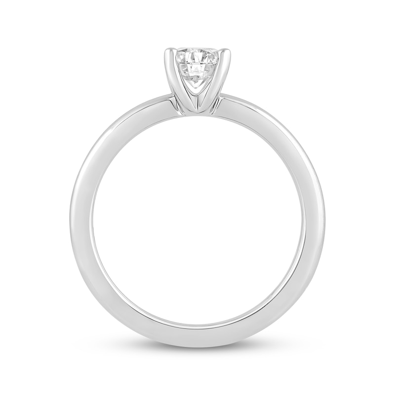 Lab-Created Diamonds by KAY Oval-Cut Solitaire Engagement Ring 3/4 ct tw 14K White Gold (F/SI2)