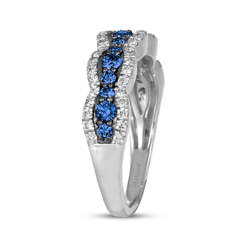Le Vian Sapphire Waterfall Ring 1/3 ct tw Diamonds 14K Vanilla Gold