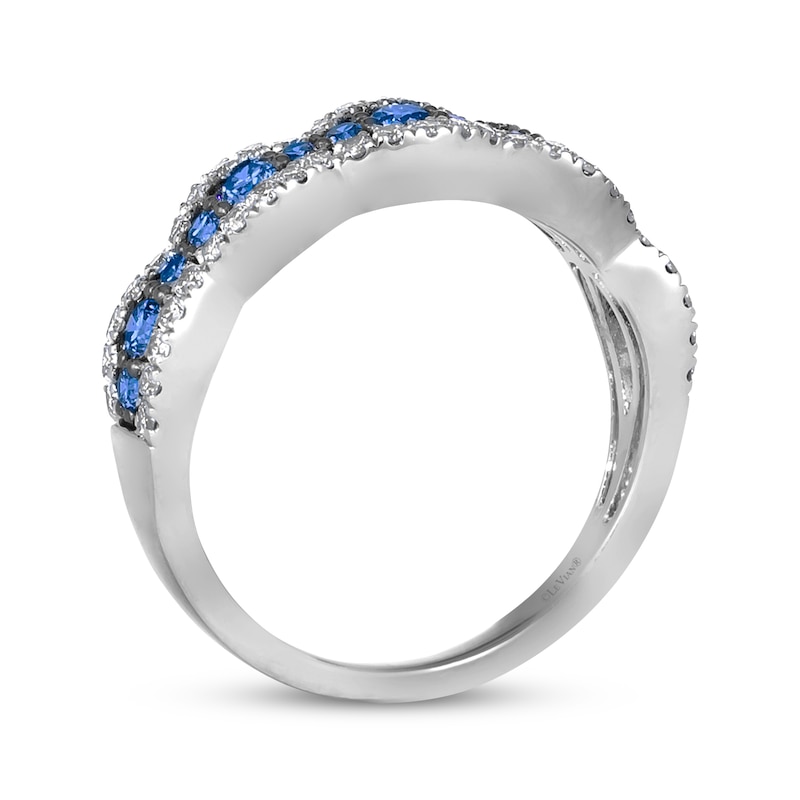 Le Vian Sapphire Waterfall Ring 1/3 ct tw Diamonds 14K Vanilla Gold