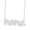 Thumbnail Image 1 of Diamond "Nana" Necklace 1/10 ct tw Sterling Silver 18"