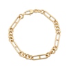 Thumbnail Image 0 of Reaura Hollow Link Chain Bracelet Repurposed 14K Yellow Gold 7.5"