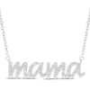 Thumbnail Image 0 of Diamond "Mama" Necklace 1/10 ct tw Sterling Silver 18"
