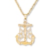 Thumbnail Image 0 of Cross Anchor Necklace 10K Yellow Gold 22"