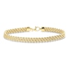Thumbnail Image 0 of Solid Italian Multi Strand Rope Bracelet 14K Yellow Gold 7.5"