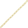 Thumbnail Image 1 of Hollow Paperclip Bracelet 10K Yellow Gold 7.5"
