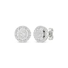 Thumbnail Image 0 of Lab-Created Diamonds by KAY Circle Halo Stud Earrings 1/2 ct tw 10K White Gold