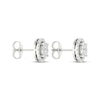 Thumbnail Image 3 of Lab-Created Diamonds by KAY Circle Halo Stud Earrings 1/2 ct tw 10K White Gold