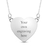 Thumbnail Image 1 of Your Own Fingerprint Heart Necklace Sterling Silver 18"