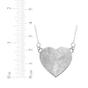 Thumbnail Image 3 of Your Own Fingerprint Heart Necklace Sterling Silver 18"
