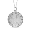 Thumbnail Image 0 of Customized Time Clock Necklace Sterling Silver 18"