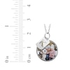 Thumbnail Image 2 of Rope Edge Photo & Initial Charms Necklace Sterling Silver 18"