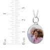 Thumbnail Image 2 of Small Oval Photo Charm Necklace Sterling SIlver 18"