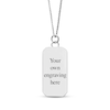 Thumbnail Image 1 of Men's Photo Dog Tag Necklace Sterling Silver 22"