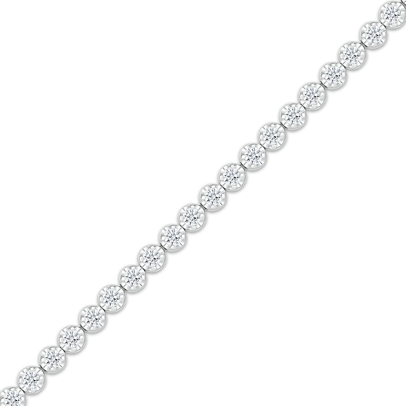 Lab-Created Diamonds by KAY Tennis Bracelet 1 ct tw 10K White Gold 7"