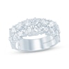 Thumbnail Image 0 of Monique Lhuillier Bliss Pear-Shaped, Marquise & Round-Cut Lab-Created Diamond Anniversary Ring 2 ct tw 18K White Gold