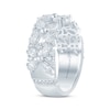Thumbnail Image 1 of Monique Lhuillier Bliss Pear-Shaped, Marquise & Round-Cut Lab-Created Diamond Anniversary Ring 2 ct tw 18K White Gold