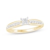 Thumbnail Image 0 of Princess-Cut Diamond Promise Ring 1/6 ct tw 10K Yellow Gold
