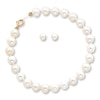 Thumbnail Image 0 of Cultured Pearl Set Earrings & Bracelet 14K Yellow Gold