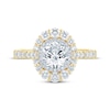 Thumbnail Image 3 of Monique Lhuillier Bliss Round-Cut Lab-Created Diamond Engagement Ring 1-7/8 ct tw 18K Two-Tone Gold