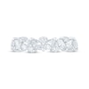 Thumbnail Image 3 of Monique Lhuillier Bliss Marquise & Round-Cut Lab-Created Diamond Anniversary Ring 1 ct tw 18K White Gold