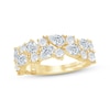 Thumbnail Image 0 of Monique Lhuillier Bliss Pear-Shaped & Round-Cut Lab-Created Diamond Anniversary Ring 2 ct tw 18K Yellow Gold