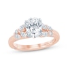 Thumbnail Image 0 of Monique Lhuillier Bliss Oval-Cut Lab-Created Diamond Engagement Ring 2 ct tw 18K Two-Tone Gold