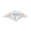 Thumbnail Image 3 of Monique Lhuillier Bliss Oval-Cut Lab-Created Diamond Engagement Ring 2 ct tw 18K Two-Tone Gold